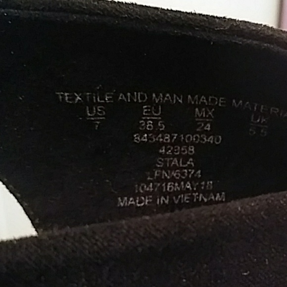 Metaphor black open toed platform heels size 7M - Picture 6 of 7